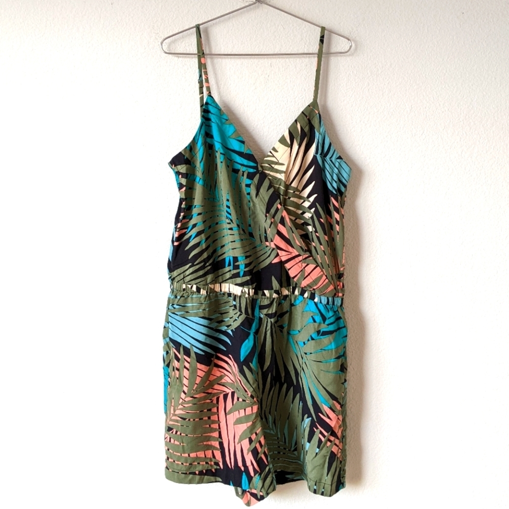 LOFT Tropical Print Romper